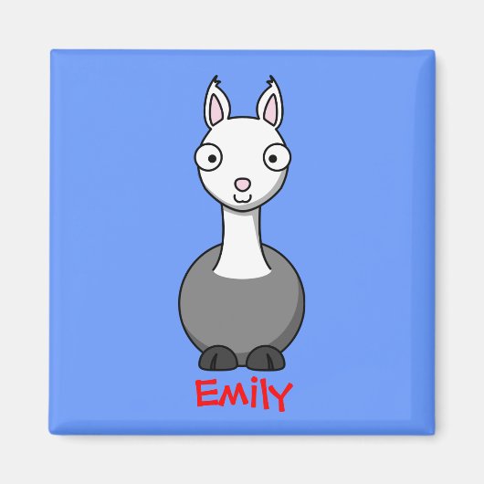 Knuffellama Magneet (Voorkant)