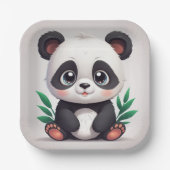Knuffelpanda Papieren Bordje (Voorkant)