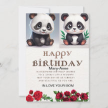 Knuffelpanda, Verjaardag Kaart Schrijfbaar