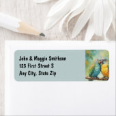 Knuffelpapegaaien Tropical Bird Natuur Etiket (Insitu)