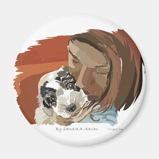 KNUFFELPUPPY MAGNEET (Voorkant)