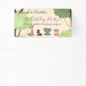 Knuffels 1e verjaardag feest spandoek (Insitu)