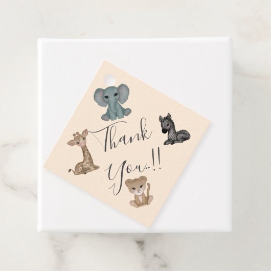 Knuffels 1e verjaardagsfeest gunst Labels (In situ)