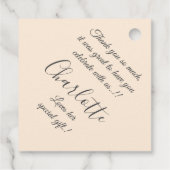 Knuffels 1e verjaardagsfeest gunst Labels (Achterkant)