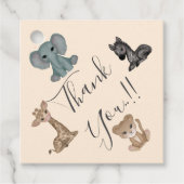 Knuffels 1e verjaardagsfeest gunst Labels (Voorkant)