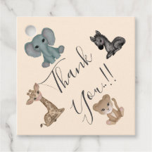 Knuffels 1e verjaardagsfeest gunst Labels