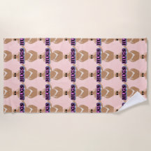 Knuffels, cartoon mooi plus dame in bikiny