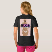 Knuffels, cartoon mooi plus dame in bikiny t-shirt (Achterkant volledig)