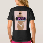 Knuffels, cartoon mooi plus dame in bikiny t-shirt (Achterkant)