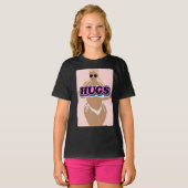 Knuffels, cartoon mooi plus dame in bikiny t-shirt (Voorkant volledig)