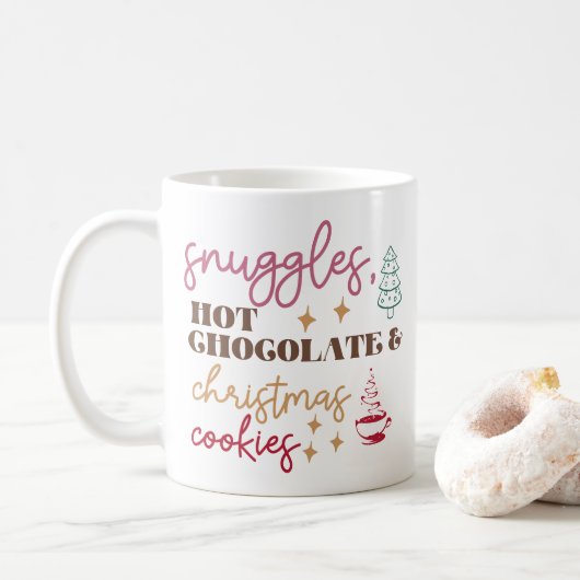 Knuffels Chocolademelk - Kerstmis Koffiemok (Met donut)