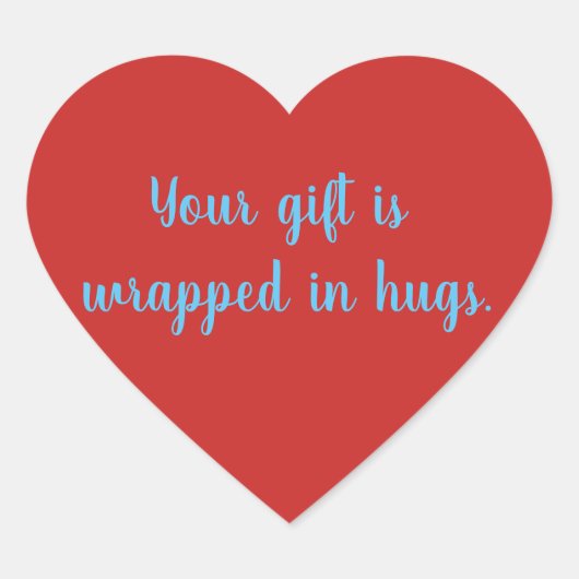 Knuffels citaat Hart Sticker (Voorkant)