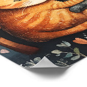 Knuffels en Kat Love Poster Wall Art (Hoek)