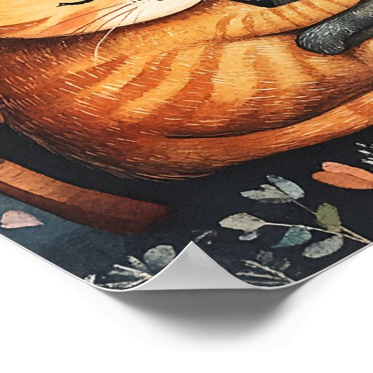 Knuffels en Kat Love Poster Wall Art (Hoek)