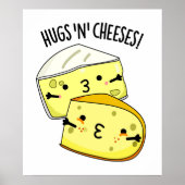 Knuffels en kazen Grappige kaaspruim Poster (Voorkant)