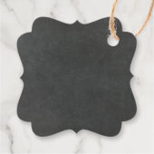 Knuffels en Kisses Chocolade Bruiloft Krijtbord Bedankjes Labels (Achterkant)