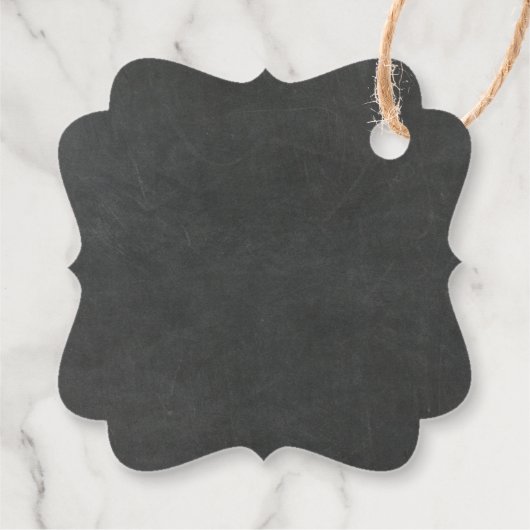 Knuffels en Kisses Chocolade Bruiloft Krijtbord Bedankjes Labels (Achterkant)