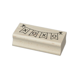 Knuffels en Kusjes Banner Rubberstempel