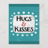 Knuffels en kusjes Briefkaart (Voorkant)