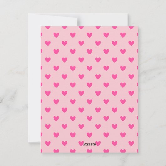 Knuffels en kusjes Cute konijn valentijnskaart Feestdagenkaart (Achterkant)