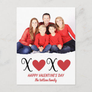 Knuffels en Kusjes Familie Portret Valentijnsdag Briefkaart