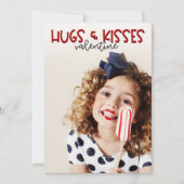 Knuffels en Kusjes Foto Valentijn Feestdagenkaart (Voorkant)