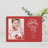 Knuffels en Kusjes Foto Valentijnsdag Kaart (Staand voorkant)