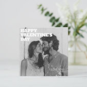 Knuffels en kusjes Gelukkige Valentijnsdag voor ec Feestdagenkaart (Staand voorkant)