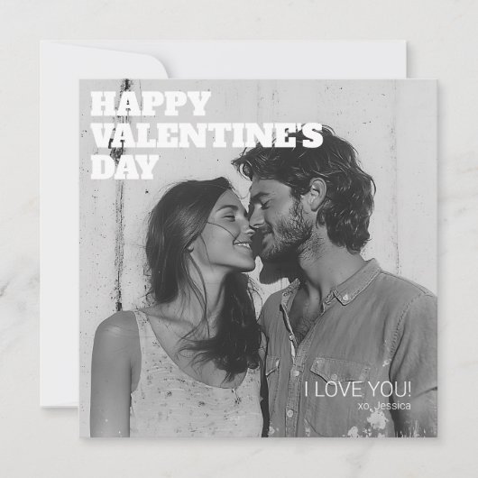 Knuffels en kusjes Gelukkige Valentijnsdag voor ec Feestdagenkaart (Voorkant)