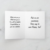 KNUFFELS EN KUSJES KOMEN OP JE PAD...LIEFDE KAART (Binnen)