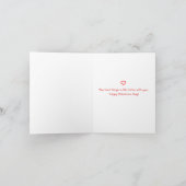 Knuffels en kusjes Red Hearts Valentijnsdag Kaart (Binnen)