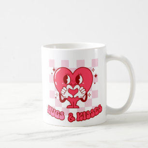 "Knuffels en kusjes"   Schattige & Liefdevol Roze  Koffiemok