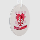 "Knuffels en kusjes" | Schattige & Liefdevol Roze Ornament (voorkant)