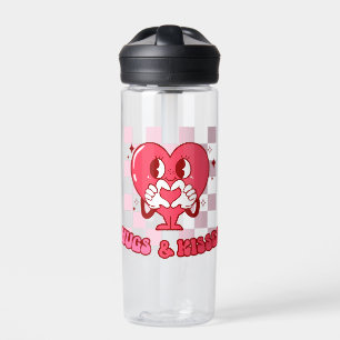 "Knuffels en kusjes" Schattige & Liefdevol Roze Waterfles