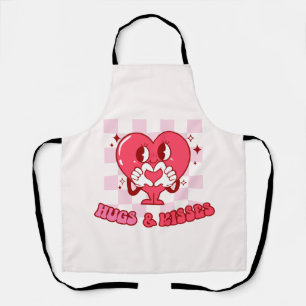 Knuffels en kusjes   Schattigee Pink Heart Love Schort
