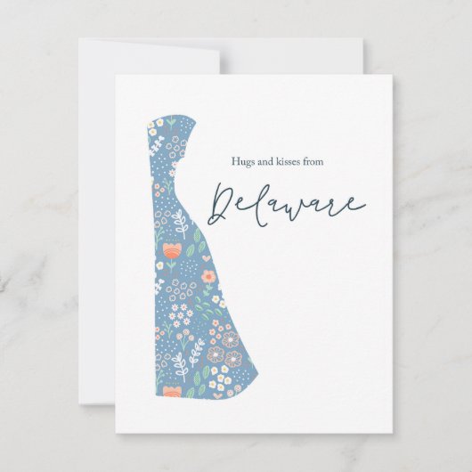 Knuffels en Kusjes uit Delaware Feestdagenkaart (Voorkant)