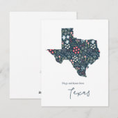 Knuffels en Kusjes uit Texas Feestdagenkaart (Voorkant / Achterkant)