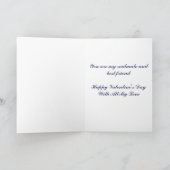 Knuffels en kusjes Valentijn voor man Feestdagen Kaart (Binnen)