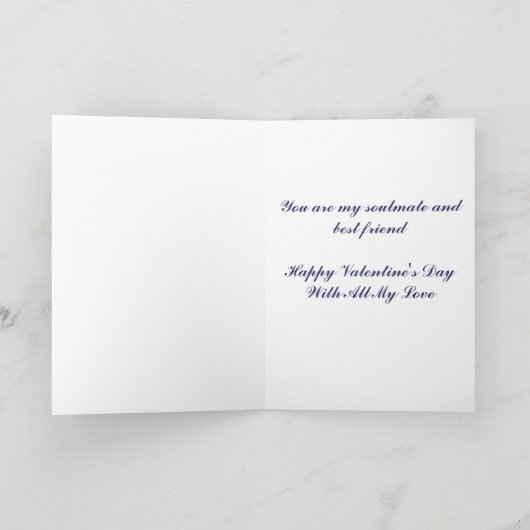 Knuffels en kusjes Valentijn voor man Feestdagen Kaart (Binnen)