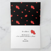 Knuffels en kusjes Valentijnsdag aangepaste foto Kaart (Binnen)