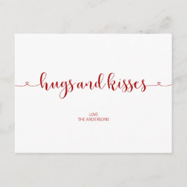 Knuffels en kusjes Valentijnsdag Briefkaart