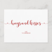 Knuffels en kusjes Valentijnsdag Briefkaart (Voorkant)