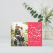 Knuffels en kusjes Valentijnsdag Briefkaart (Staand voorkant)