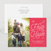 Knuffels en kusjes Valentijnsdag Briefkaart (Voorkant / Achterkant)