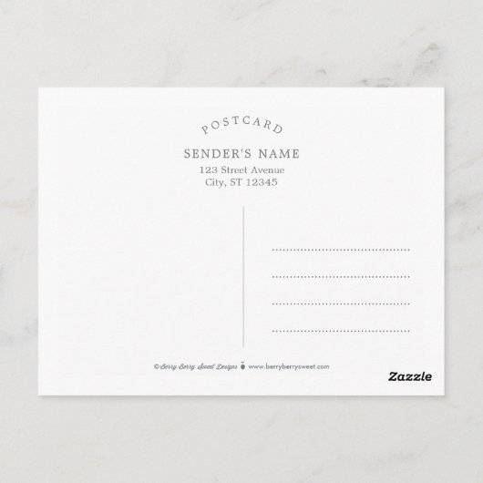 Knuffels en kusjes Valentijnsdag Briefkaart (Achterkant)