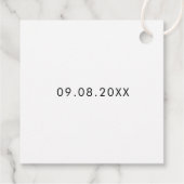 Knuffels en kusjes van de heer en mevrouw Forest G Bedankjes Labels (Achterkant)