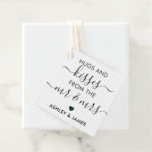 Knuffels en kusjes van de heer en mevrouw Forest G Bedankjes Labels (In situ)