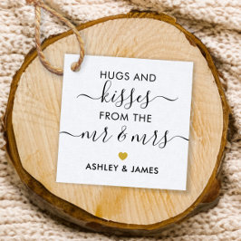 Knuffels en kusjes van de heer en mevrouw Label, g Bedankjes Labels