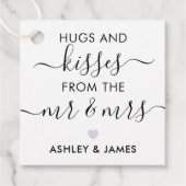 Knuffels en kusjes van de heer en mevrouw Label, L Bedankjes Labels (Voorkant)