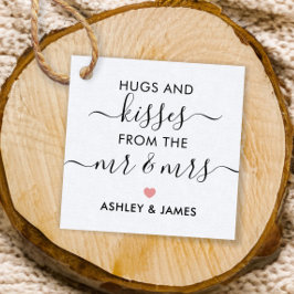 Knuffels en kusjes van de heer en mevrouw Label, r Bedankjes Labels